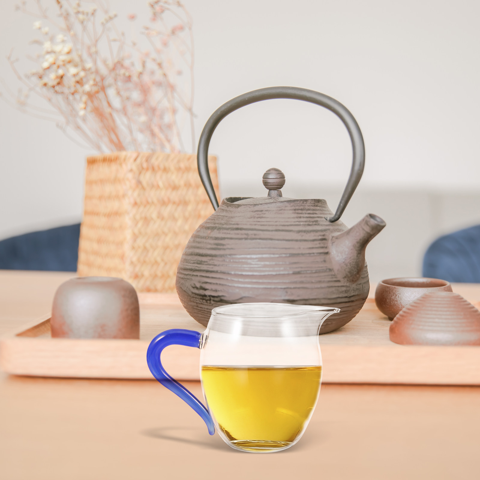 Pour Spout Pitcher - 300Ml Premium Thickened Glass Pitcher Tea