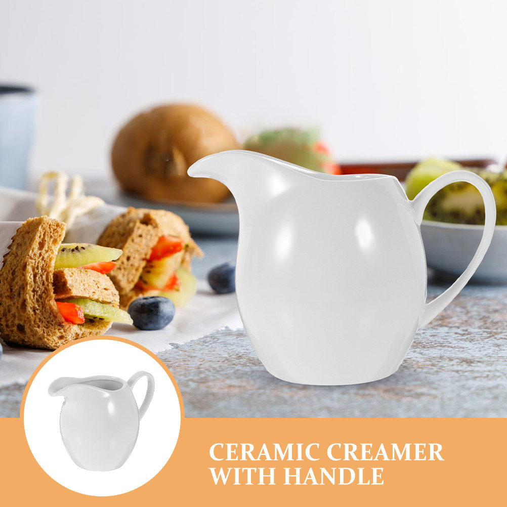 2Pcs Ceramic Milk Jug Creamer  - Pour Spout Pitcher ulasan dan harga