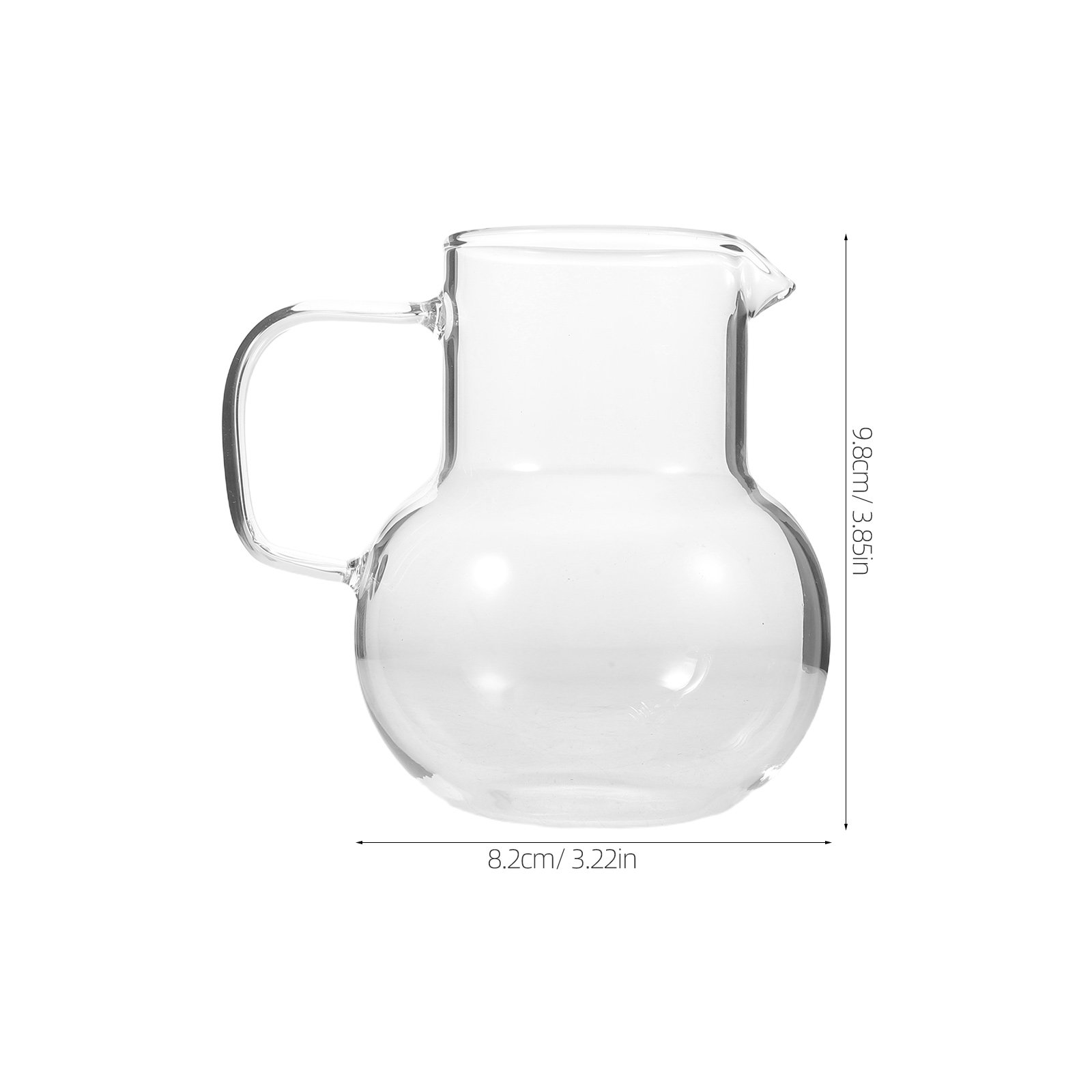 6.8oz 200Ml Glass Pitcher Shar - Pour Spout Pitcher ulasan dan harga