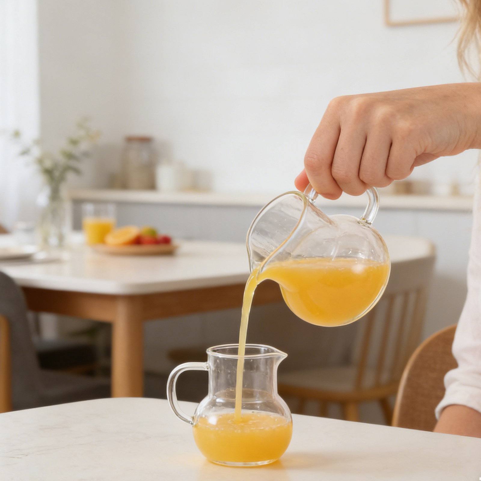 6.8oz 200Ml Glass Pitcher Shar - Pour Spout Pitcher ulasan dan harga