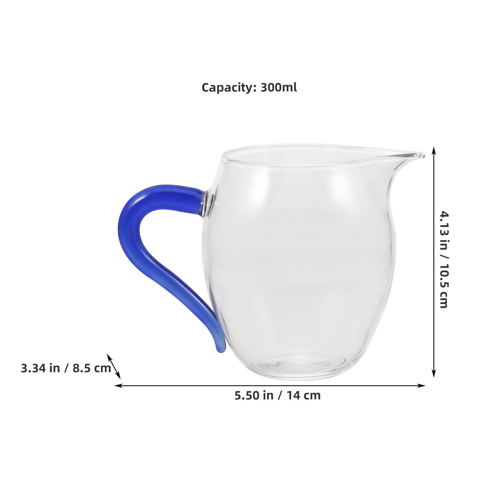 300Ml Premium Thickened Glass  - Pour Spout Pitcher ulasan dan harga